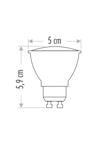 Ct-4240b 4w Gu 10 Duylu Çanak Led Ampul 6400k Beyaz - Resim 3