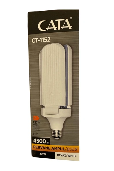 CT-1152 42W 6400K (Beyaz Işık) E27 Duylu Led Pervane Ampul (4 Adet) - Resim 2