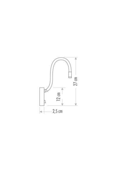 CT 5232 Cata 3 W Baykuş Duvar Ayna Led Aplik Günışığı 3200k - Resim 4