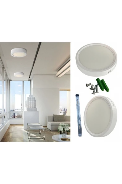 24 Watt Sıva Üstü Panel Led Armatür Beyaz Işık Ct-5271 - Resim 3