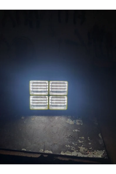 Ct-4698 Güneş Enerjili Solar 200w Led Projektör Taşınabilir Sarı Beyaz Ve Çakar Işık Lamba - Resim 5