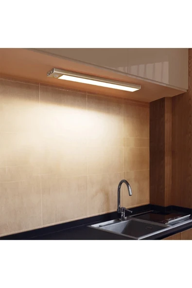 10 Watt Ledli Bella Cabinet Usb Şarjlı Sensörlü Armatür Ct-2464 Günışığı - Resim 4