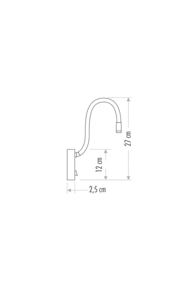 CT 5232 Cata 3 W Baykuş Duvar Ayna Led Aplik Günışığı 3200k - Resim 3