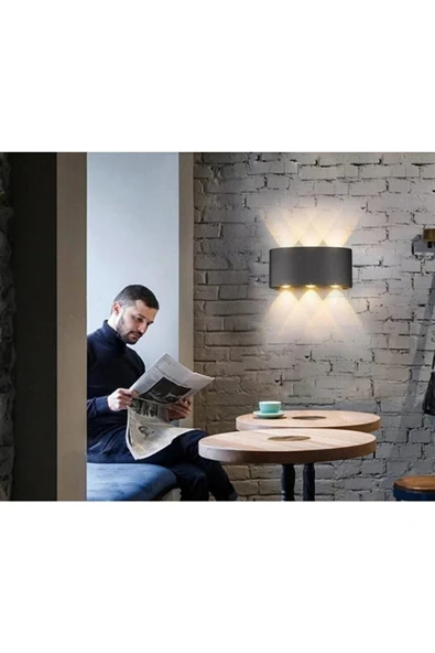 1 Adet Ct-8011 Haiti Dış Mekan Modern Led Aplik 12w - Resim 3