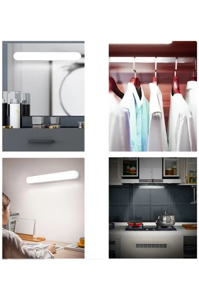 Ct-5249 Şarjlı Led Işık Usb Şarjlı Kablosuz Mıknatıslı Led Lamba 3 Farklı Işık Rengi - 5