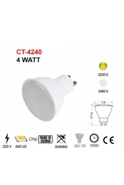 Ct-4240g 5w Led Ampul (gu-10) (günışığı) - 3