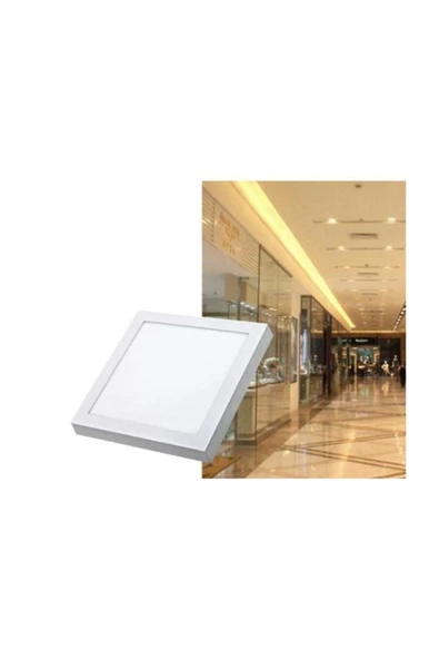 25w Sıva Üstü Kare Led Armatür Ct-5272 - Beyaz Işık