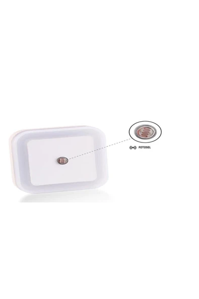 1w Fişli Fotoselli Gece Lambası Ct-9500 Mavi Renk - Resim 4