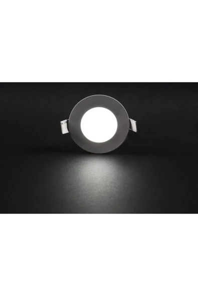 Slim Led Panel Beyaz Işık Metal Kasa 3 Watt - Resim 2