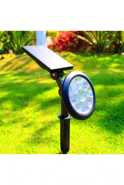 Ct-7320 18w Ledli Solar Kazıklı Bahçe/çim Armatürü - Yeşil Işık - 5