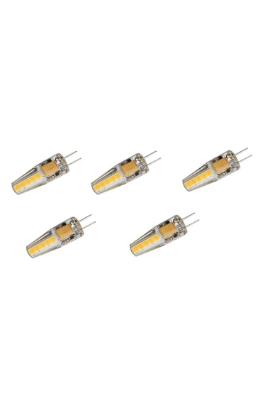 5 Adet 4 W G4 12 Volt Led Kapsül Ampul Ct-4252 Günışığı