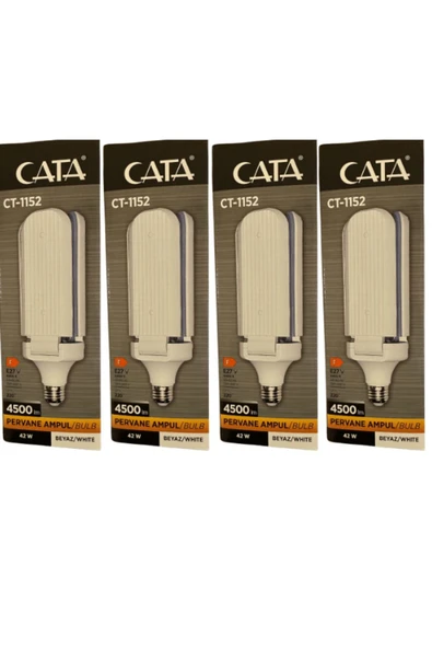 CT-1152 42W 6400K (Beyaz Işık) E27 Duylu Led Pervane Ampul (4 Adet)
