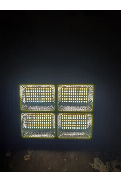 Ct-4698 Güneş Enerjili Solar 200w Led Projektör Taşınabilir Sarı Beyaz Ve Çakar Işık Lamba - Resim 7