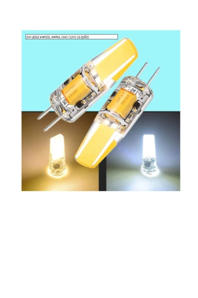 2w Ledli Kapsül Ampul (g4) (12v) (g.ışığı) ürün görseli 1
