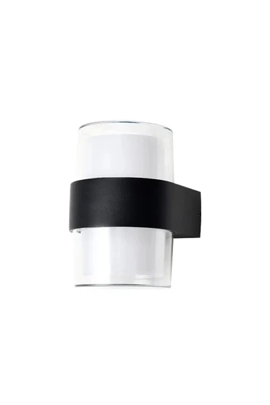 12 W İki Yönlü Led Duvar Aplik - Gün Işığı (3000K) - Siyah - IP54 - CT-7048 - 4