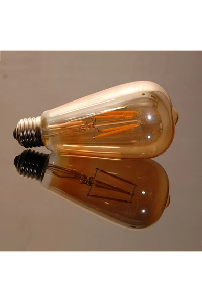 6w E27 2700k Amber Rustik Led Ampul Ct-4284 - 3