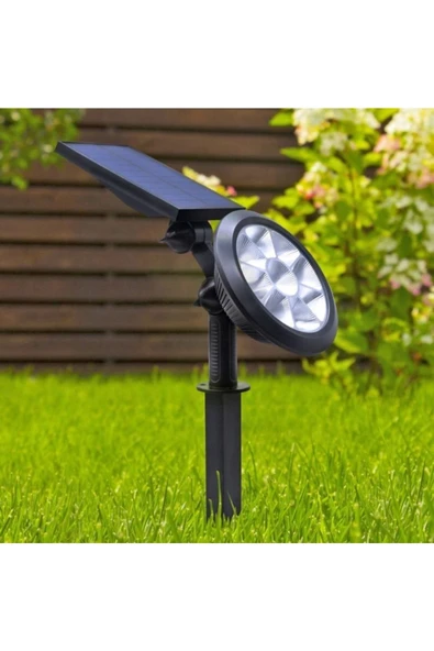 Ct-7320 18w 6400k Beyaz Solar Kazıklı Çim Armatürü