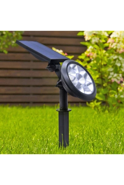 Ct-7320 18w Ledli Solar Kazıklı Bahçe/çim Armatürü - 6400k Beyaz