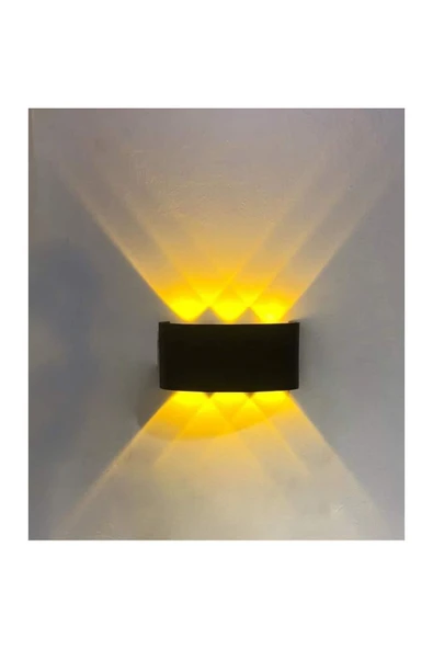 Ct-8011 12 Watt Haiti Siyah Kasa Aplik Amber