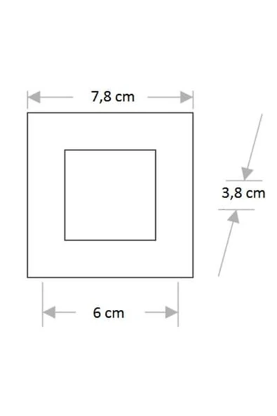 Radar Sensörlü Merdiven Armatürü 1,5 W Gunışığı Ct-5173 - Resim 2