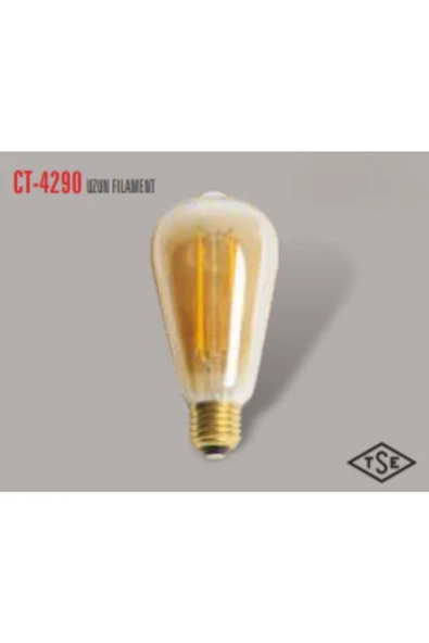 Ct-4290 8 W Rustik Led Ampül E27 2700k