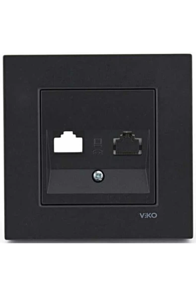 Siyah Artline Novella Jacksız Çerçeveli Data Priz ürün görseli 1