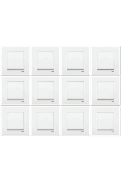 Karre 12 Adet Tekli Anahtar Çerçevesiz ürün görseli 1