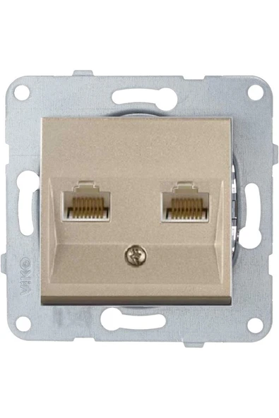 Artline Novella-trenda Bronz Data-nümeris Telefon Priz (cat3-cat6) - Çerçevesiz ürün görseli 1