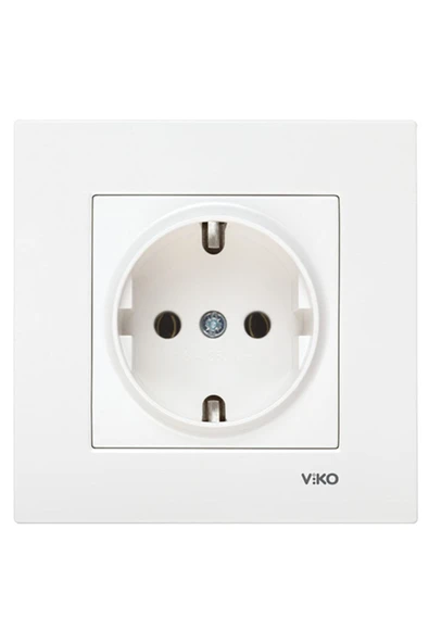 Karre 12 Adet Topraklı Priz - Çerçeveli - Resim 2