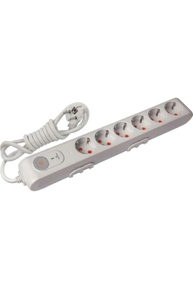 6lı Grup Priz Şok Korumalı 1.5 Mt ürün görseli 1