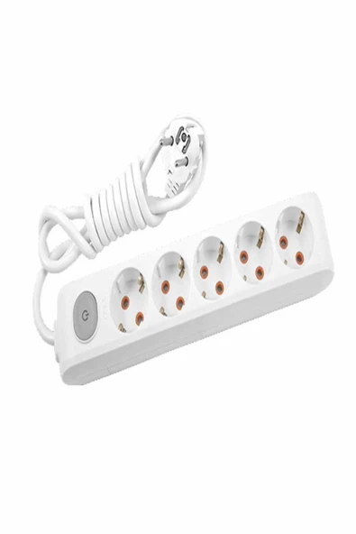 Viko Multi-let 5 Li Anahtarlı Çocuk Korumalı Grup Priz 5 Mt ürün görseli 1