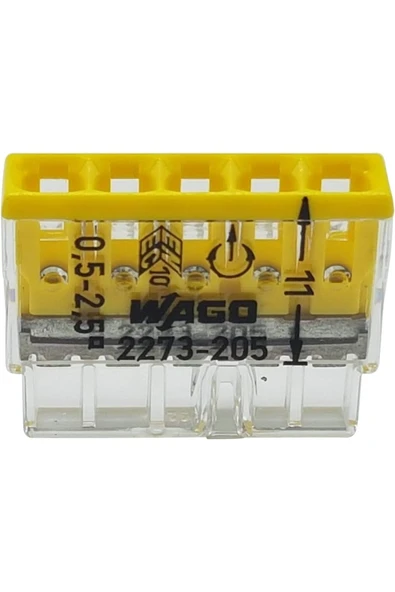 Wago 100 ADET Klemens 5 Kutuplu Buat İçi ürün görseli 1