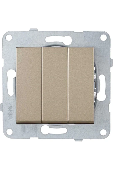 Artline Novella-trenda Bronz Üçlü Anahtar - Çerçevesiz ürün görseli 1