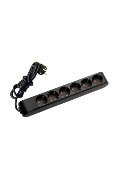 Multi-let Altılı Priz 3 Metre Siyah Renk 90133603 ürün görseli 1