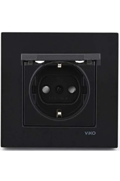 Artline Novella Siyah Kapaklı Topraklı Priz Çerçeveli ürün görseli 1