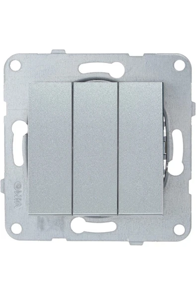 Artline Novella-trenda Gümüş Üçlü Anahtar - Çerçevesiz ürün görseli 1