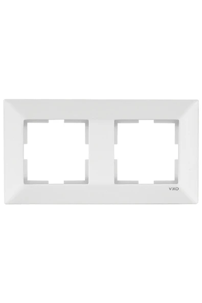 Viko Meridian Beyaz Ikili Çerçeve ürün görseli 1