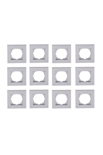 Byobu 12 Adet Parlak Gümüş Tekli Çerçeve ürün görseli 1