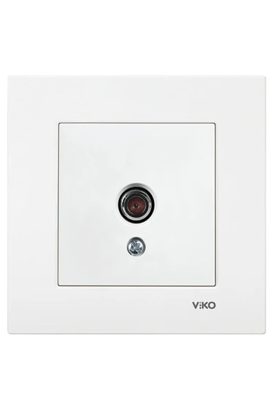 Karre Tv Prizi Geçişli (8-12db) Çerçeveli - Beyaz ürün görseli 1