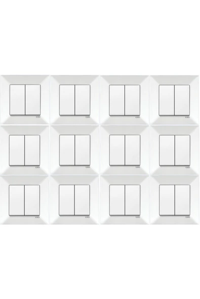 Meridian 12 Adet Komütatör Ikili Anahtar Çerçeveli ürün görseli 1
