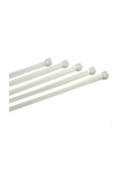 Beyaz 3.6x250 Kablo Bağı 1 Paket (100 Adet) - Resim 2