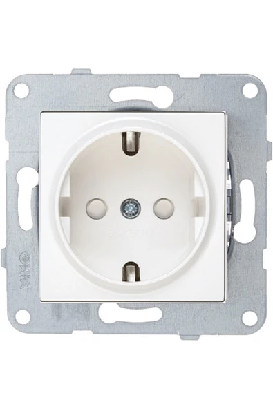 Viko Karre / Meridian 120 Adet 1 Koli Çocuk Korumalı Topraklı Priz - Resim 2