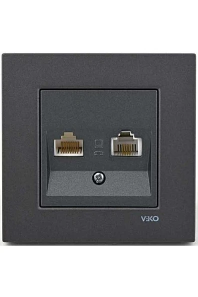 Artline Novella Füme Data Nümeris Çerçeveli Priz ürün görseli 1