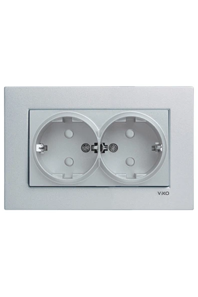 Artline Novella Gümüş Topraklı Priz Çerçeveli ürün görseli 1