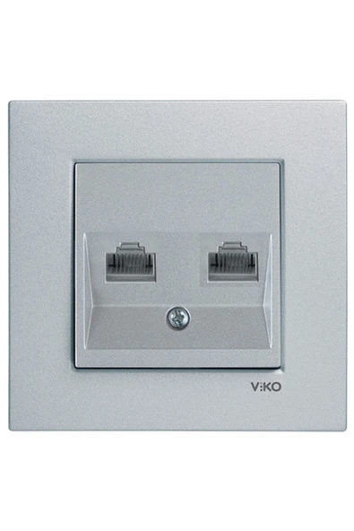 Artline Novella Gümüş Data-nümeris Priz Çerçeveli ürün görseli 1