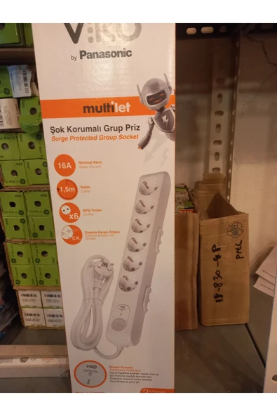 6lı Grup Priz Şok Korumalı 1.5 Mt - Resim 2