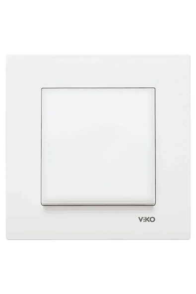 Viko Karre Tekli Anahtar Beyaz 90967001 ürün görseli 1