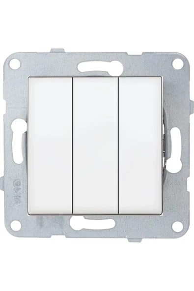 KARRE / MERIDIAN BEYAZ ÜÇLÜ ANAHTAR - Resim 2