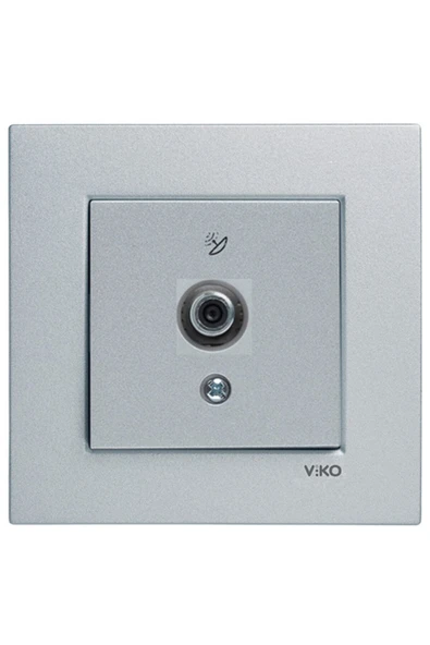 Artline Novella Gümüş Uydu Prizi F Konnektör Çerçeveli ürün görseli 1