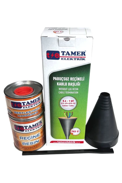 Alçak Gerilim Pabuçsuz Reçineli Kablo Başlığı 2X1,5-3X50+25 0,6-1Kv